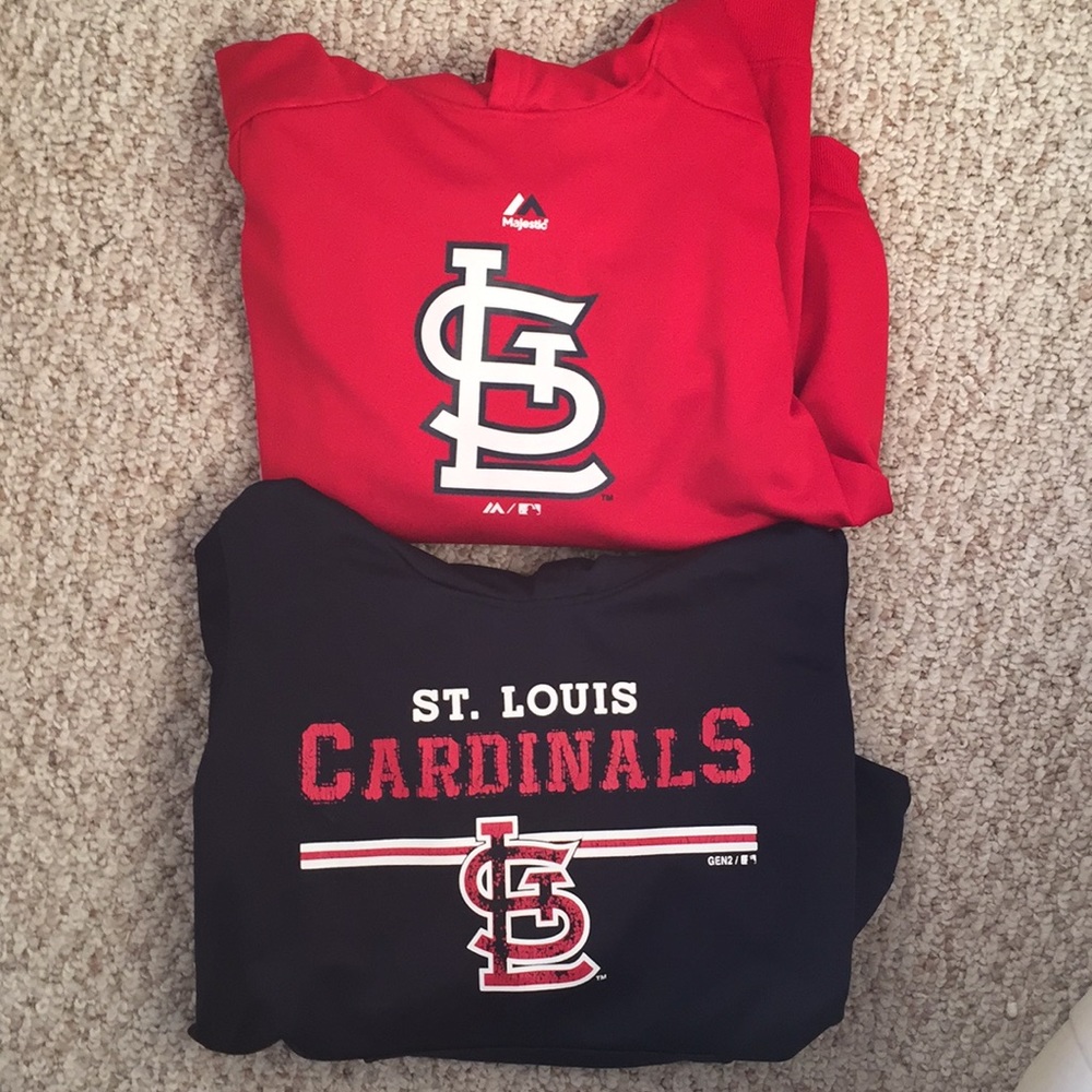 2 STL Cardinals Hoodies